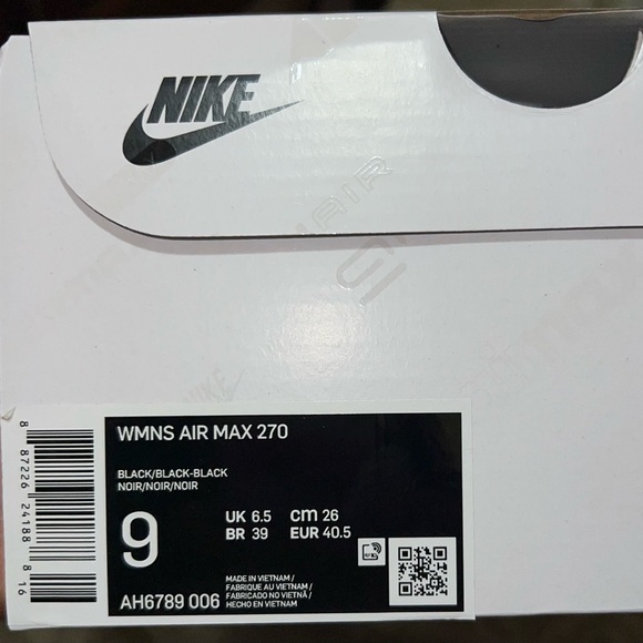 Brand New In Box Nike Air Max 270 - Picture 7 of 7